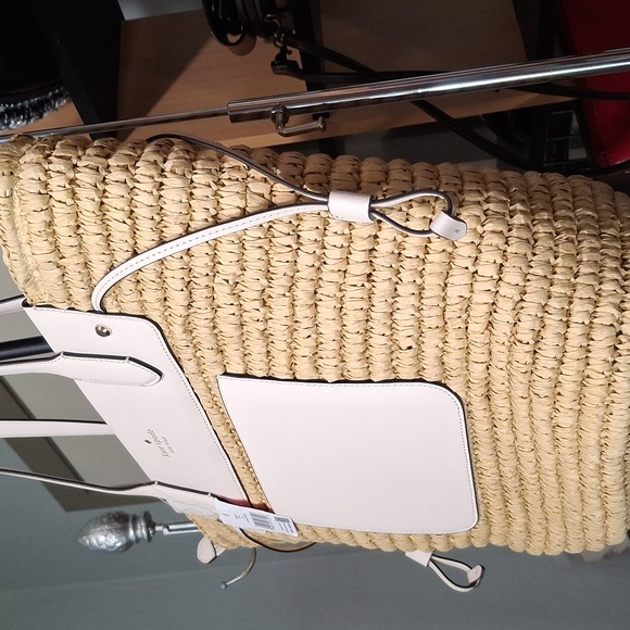 Kate Spade Tan and Cream Woven Tote - Picture 4 of 13